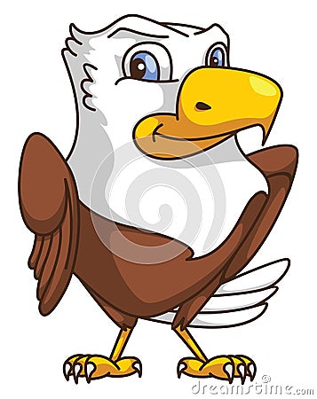 Eagle Cartoon Vector Illustration