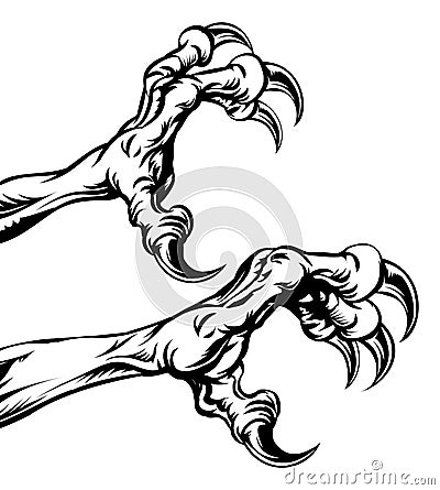 Eagle claws Vector Illustration