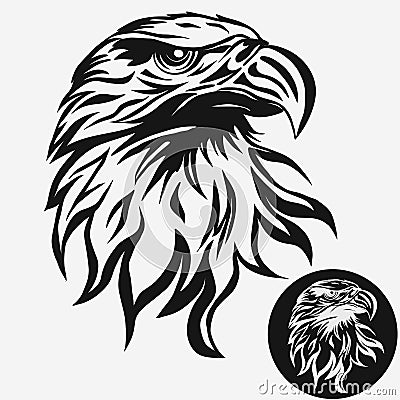 Eagle head logo vector Vector Illustration