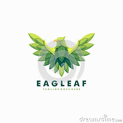 Eagle leaves Illustration Vector Template Vector Illustration