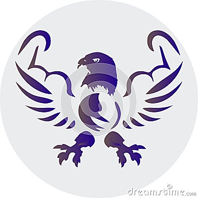 Eagle with muscles Stock Photo