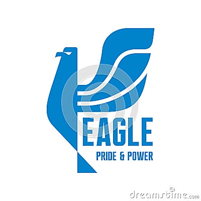 Eagle - Pride & Power - Logo Sign Vector Illustration