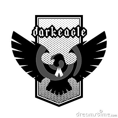Eagle skull emblem, symbol, logo. Vector illustration. Vector Illustration
