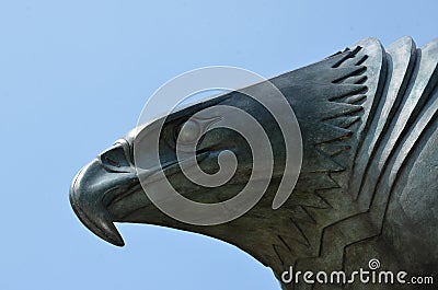 Eagle statue - East Coast Memorial, New York City Editorial Stock Photo