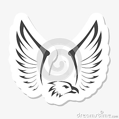Eagle stickers Vector Illustration