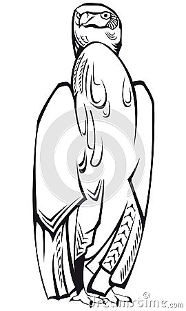 Eagle, symbol, isolated Vector Illustration