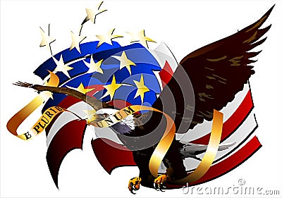 Eagle of the United States. (Vector) Vector Illustration