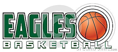 Eagles Basketball Design Vector Illustration