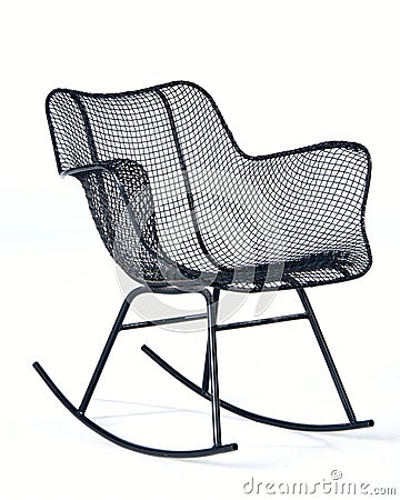Eames Wire Rocking Chair Editorial Stock Photo
