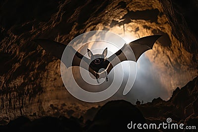 Ear animal wildlife nature night nocturnal dark flying vampire bat mammal wild Stock Photo