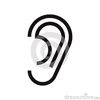 Ear icon Vector Illustration