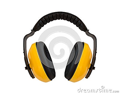 Ear , For noise protection ear Stock Photo