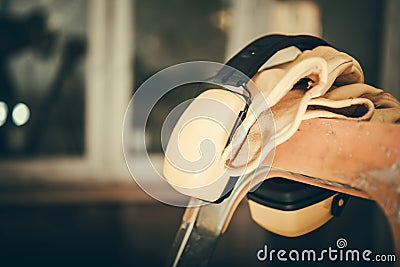 Ear Muffs Noise Reduction Stock Photo