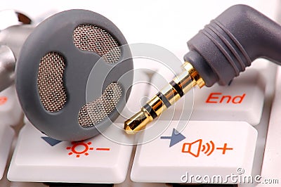 Ear phone Stock Photo