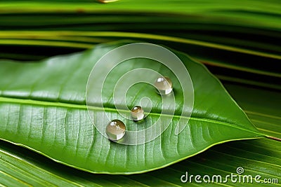 ear seeds for auriculotherapy on a green leaf Stock Photo