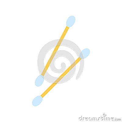 Ear sticks icon. Cotton swabs or cotton buds Vector Illustration