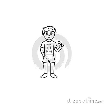 early boyhood icon. Element of generation icon for mobile concept and web apps. Thin line icon for website design and development Stock Photo