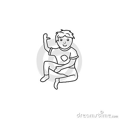 early boyhood icon. Element of generation icon for mobile concept and web apps. Thin line icon for website design and development Stock Photo