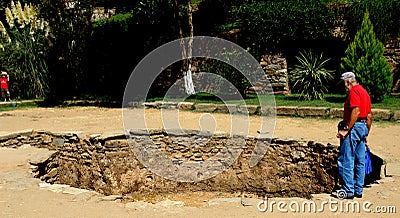 Early Church Baptistry Editorial Stock Photo