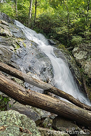 Cascading Waterfall on Falling Water Creek - 2 Stock Photo