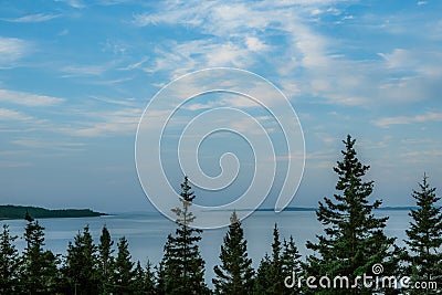 Early morning dawn view of atlantic bay Stock Photo