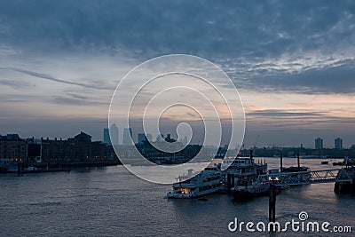 Early morning in London city Editorial Stock Photo