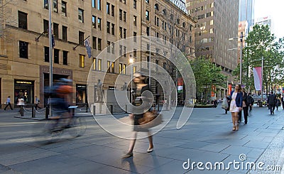 The early morning rush to work Editorial Stock Photo