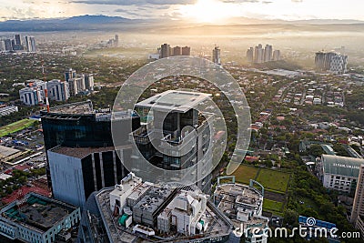 EARLY MORNING VIEW METRO MANILA, PHILIPPINES Editorial Stock Photo