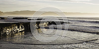 Early Morning Waves At Point Reyes Stock Photo