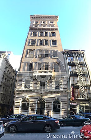 The Pacific States Building, a Category 1 Historic Building. Editorial Stock Photo