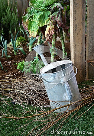 Early spring time gardening Stock Photo