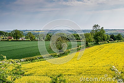 Early summer view of rolling English countryside Stock Photo