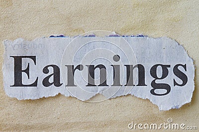 Earnings Stock Photo