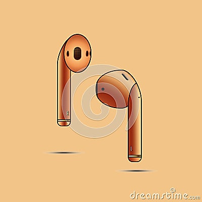 Earphone_2 Vector Illustration