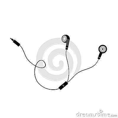 Earphone symbol Vector Illustration