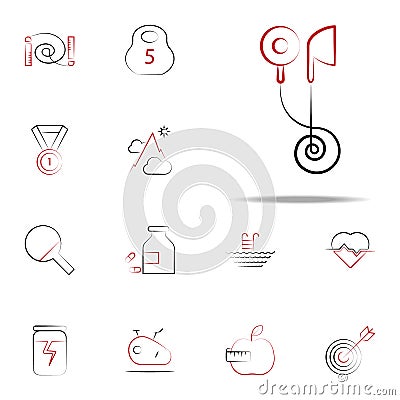 Earphones icon. fitness icons universal set for web and mobile Stock Photo