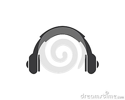 earphones icon logo illustration vector Vector Illustration