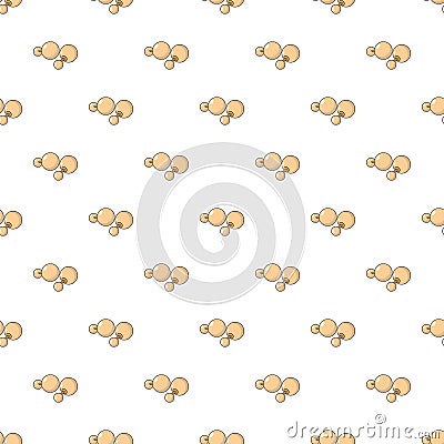 Earrings pattern seamless Vector Illustration