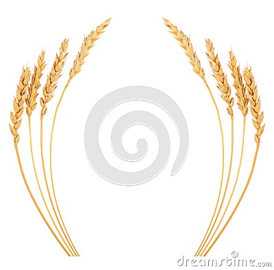 Ears of wheat. Frame Stock Photo