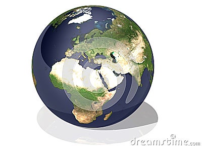 Earth africa Stock Photo