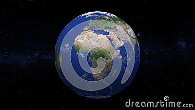 Earth Africa isolated on space background Stock Photo