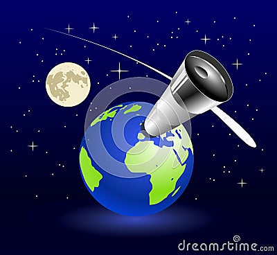Earth blue planet Vector Illustration