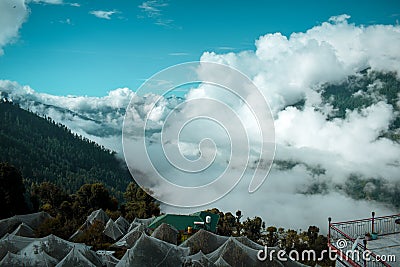 Earth climate after rain in Himalayas range . Stock Photo