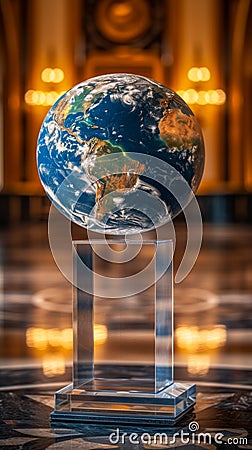 The earth is contained Stock Photo