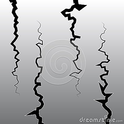 Earth Crack vector Vector Illustration