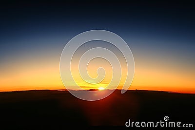 Earth Dawn Rise Stock Photo