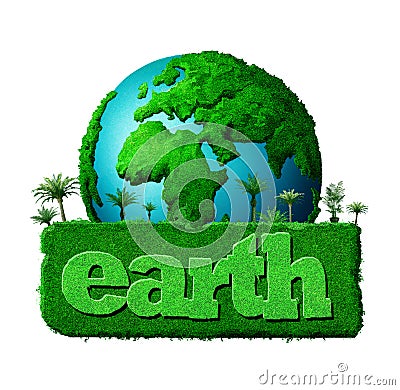 Earth day Cartoon Illustration