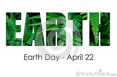 Earth Day, April 22, Concept Image Stock Photo