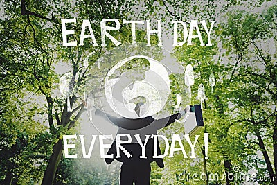 Earth Day Ecology Save Earth Concept Stock Photo