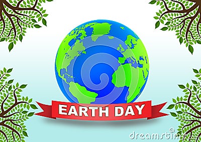 Earth Day globe Stock Photo